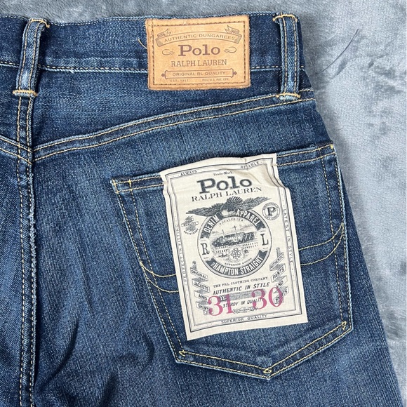 NWT Polo Ralph Lauren 31X30 Hampton Straight Blue Jeans Medium Wash Cotton Blend - Picture 5 of 15